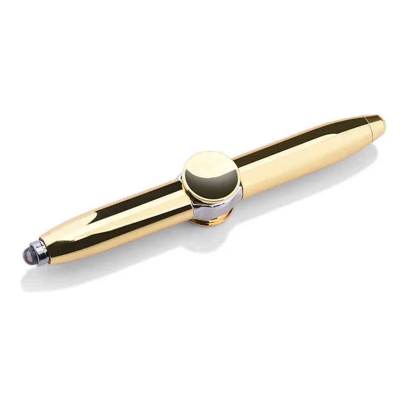 Novelty Fidget Spinning Pen With Led Light Fingertip Decompression Toy Cool Anxiety gadgets Stress Relief Gifts For Adults Kids