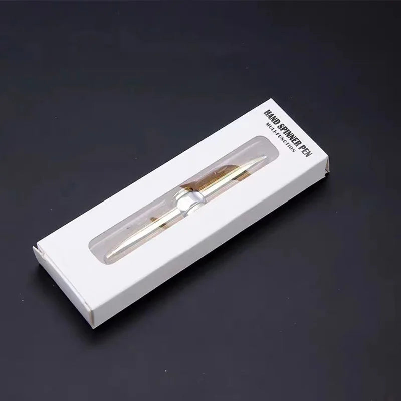 Novelty Fidget Spinning Pen With Led Light Fingertip Decompression Toy Cool Anxiety gadgets Stress Relief Gifts For Adults Kids
